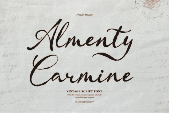 Almenty Carmine: A Timeless Script Typeface for Branding