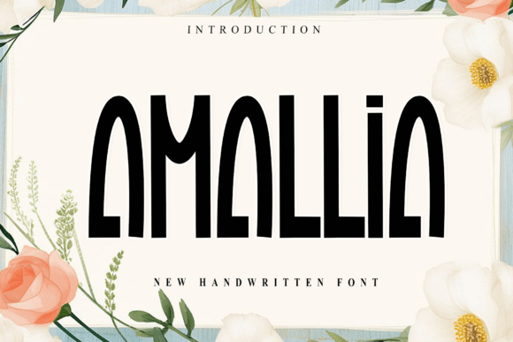 Amallia: A Modern Script Typeface for Editorial Elegance