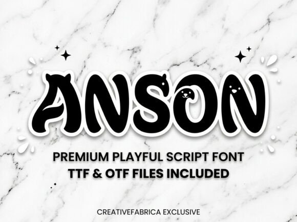 Anson: A Playful Script Font for Brand Joy