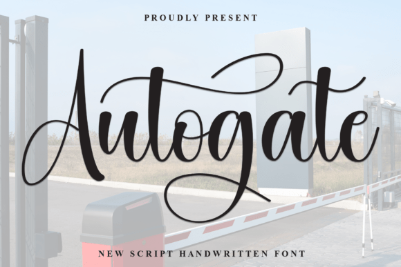 Autogate: A Bold Script Font for Modern Campaigns