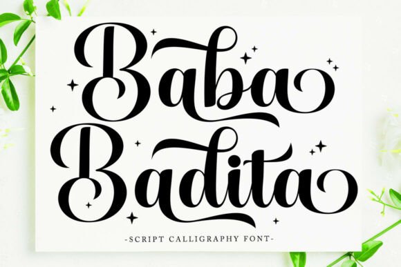 Baba Badita: The Elegant Script Font for Marketers