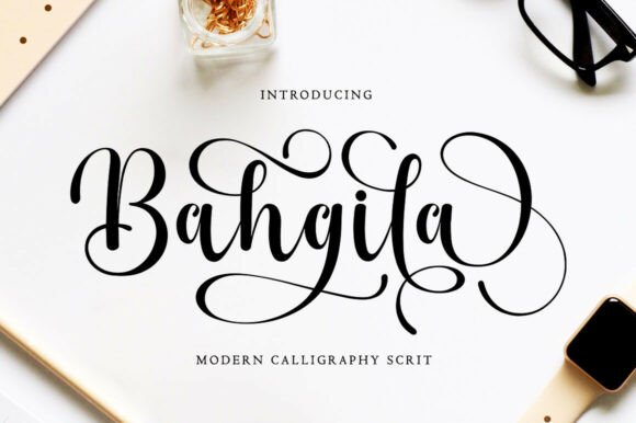 Bahgila: A Modern Calligraphy Typeface for Editors