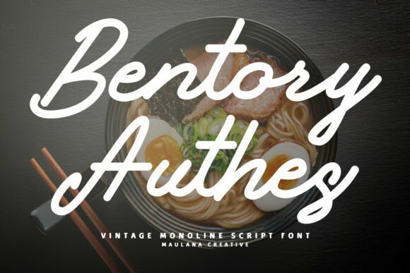 Bentory Authes: A Refined Script Typeface
