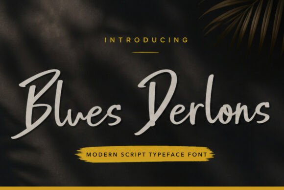 Blues Derlons: The Modern Script Font for Elegant Design