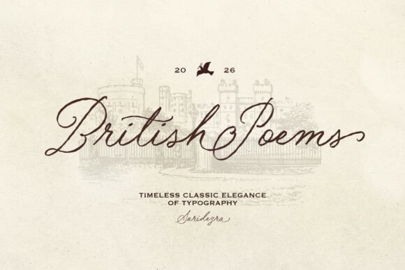 British Poems Typeface for Editorial Design
