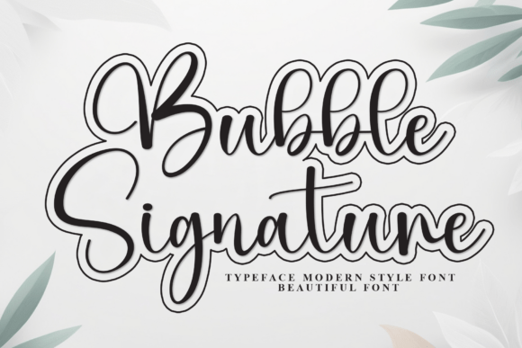 Bubble Signature Typeface for Bold Campaigns