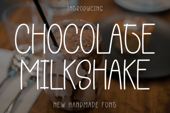 Chocolate Milkshake Font for Elegant Handmade Designs