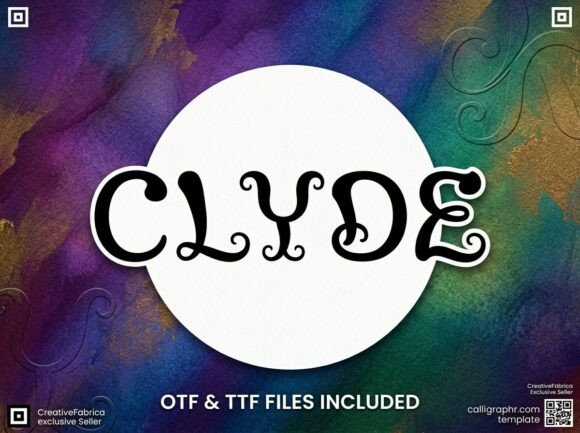 Clyde Typeface: Whimsical Script for Branding