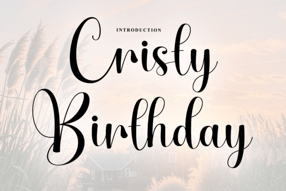 Cristy Birthday Font for Elegant Business Branding