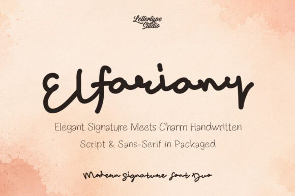 Elfariany Font Review for Handmade Branding