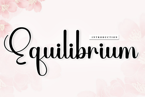 Equilibrium: A Rhythmic Script Font for Editorial Design