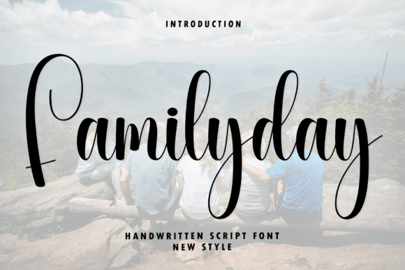 Familyday: A Modern Script Typeface for Digital Design