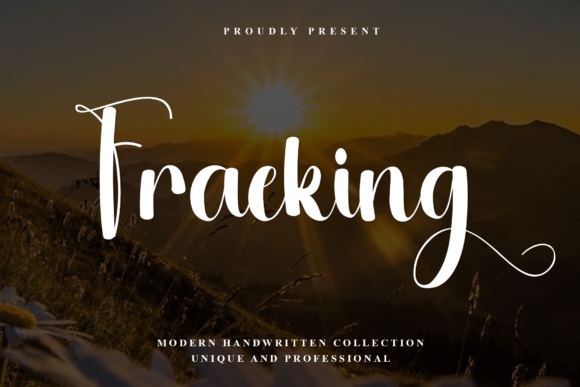 Fraeking: The Elegant Script Font for Branding
