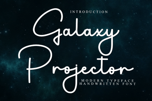 Galaxy Projector Typeface for Elegant Branding