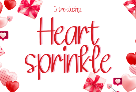 Heart Sprinkle: A Romantic Script Typeface for Editors