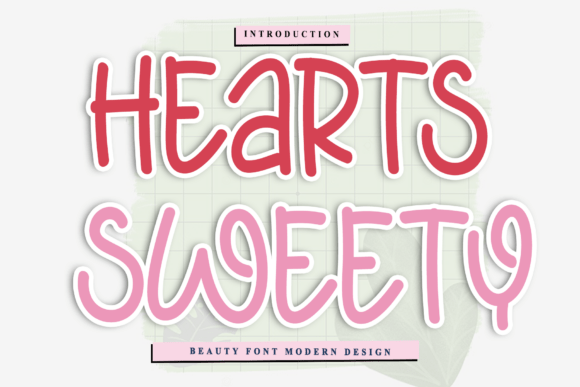 Hearts Sweety Font for Handmade Branding