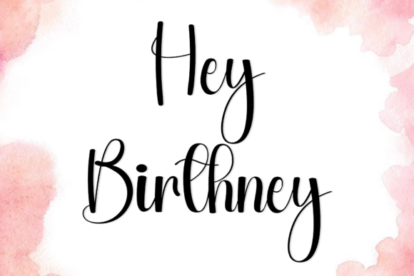 Hey Birthney Font for Autumn Campaigns
