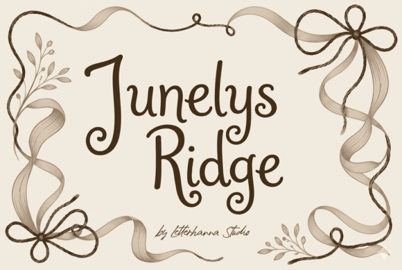 Junelys Ridge: The Perfect Script Font for Crafters