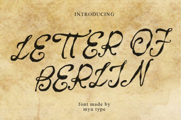 Letter of Berlin: The Script Handwritten Font for Marketers