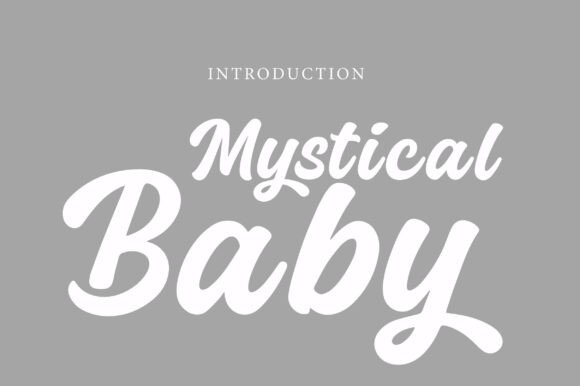 Mystical Baby: A Retro Script Font for Makers