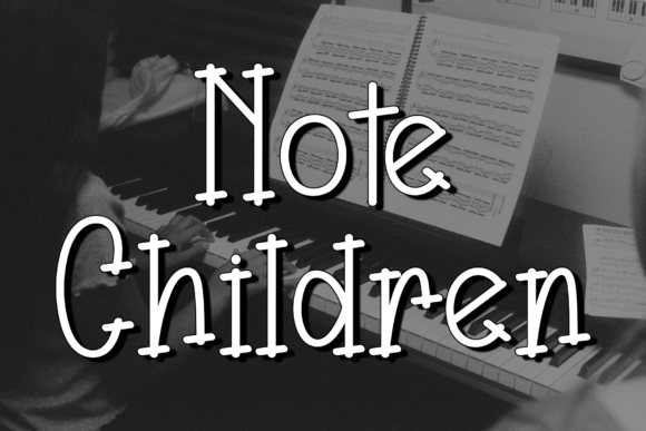 Note Children: A Modern Script Typeface for Marketers