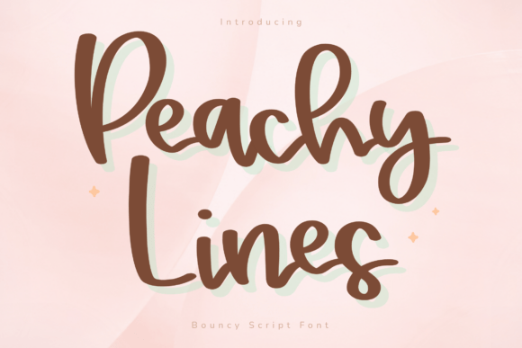 Peachy Lines: The Perfect Script Handwritten Font for Crafters