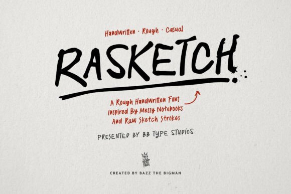 Rasketch: A Handwritten Typeface for Editorial Soul