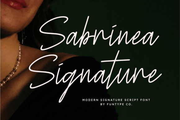 Sabrinea Signature Font for Modern Campaigns