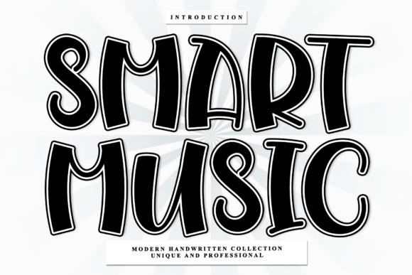 Smart Music: A Rhythmic Script Font for Editorial Design