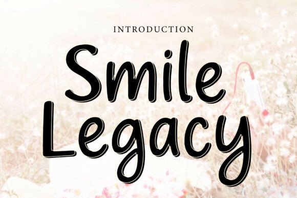 Smile Legacy: A Playful Script Font for Editorial Design