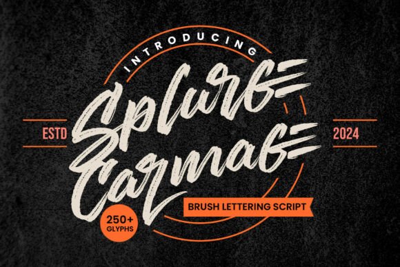 Splurge Carmage: A Bold Script Typeface for Web Design