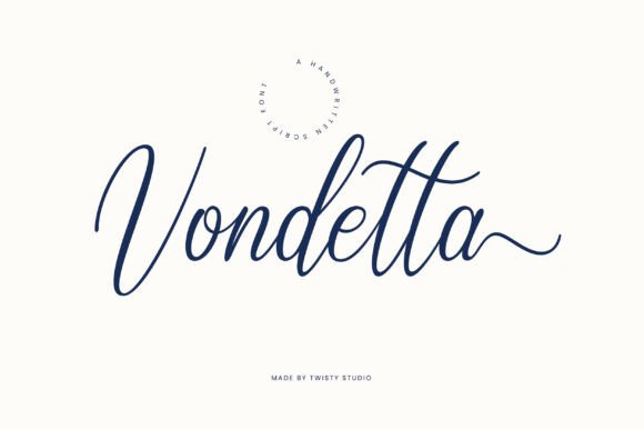 Vondetta Font Review: Elegant Script for Designers